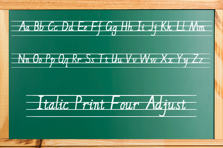 Italic Print Adjust