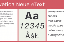 Neue Helvetica eText Pro 45 Light