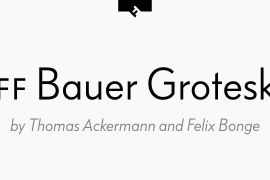 FF Bauer Grotesk Pro Regular Italic