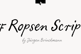 FF Ropsen Script Std Bold