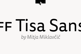 FF Tisa Sans Std Black Italic