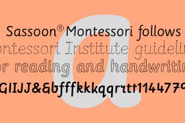 Sassoon Montessori Std Dotted