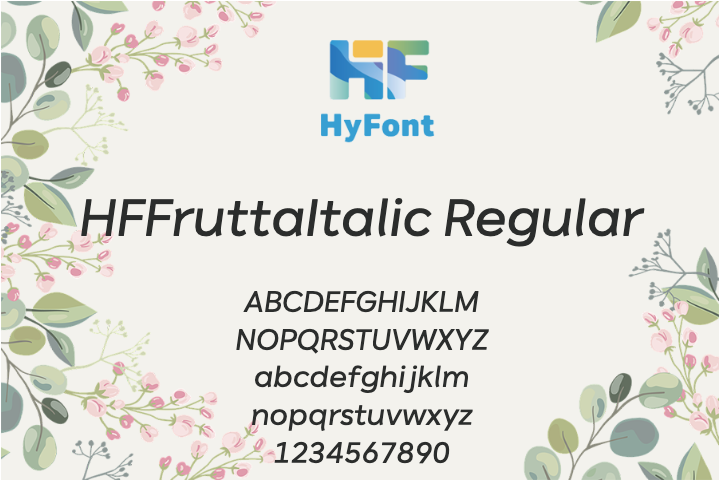 HFFruttaItalic Thin