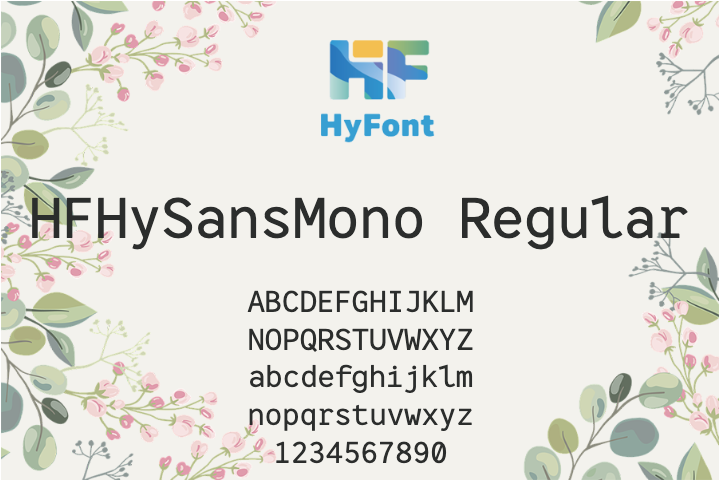 HFHySansMono Light