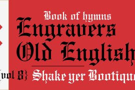 Monotype Engravers Old English Pro Regular