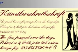 Künstlerschreibschrift Std Bold (D)