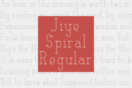 Jiye Spiral Bold