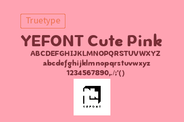 YEFONT Cute Pink Regular